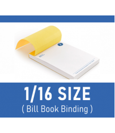 1/16 Size - Bill Book