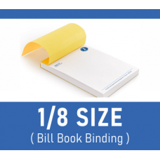1/8 Size - Bill Book