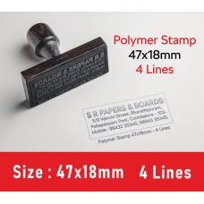Rubber Stamp 47x18mm