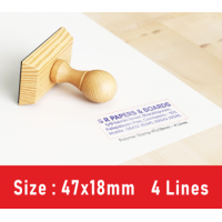 Rubber Stamp 47x18mm