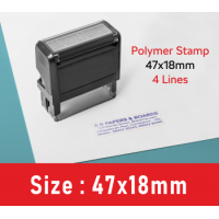 Rubber Stamp 47x18mm