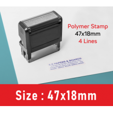 Rubber Stamp 47x18mm